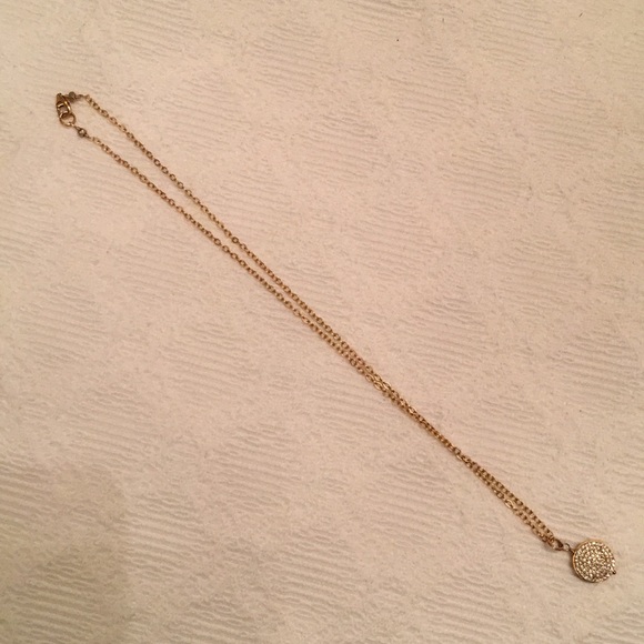 14/20 gold filled chain w/small cubic zirconium - Picture 1 of 3